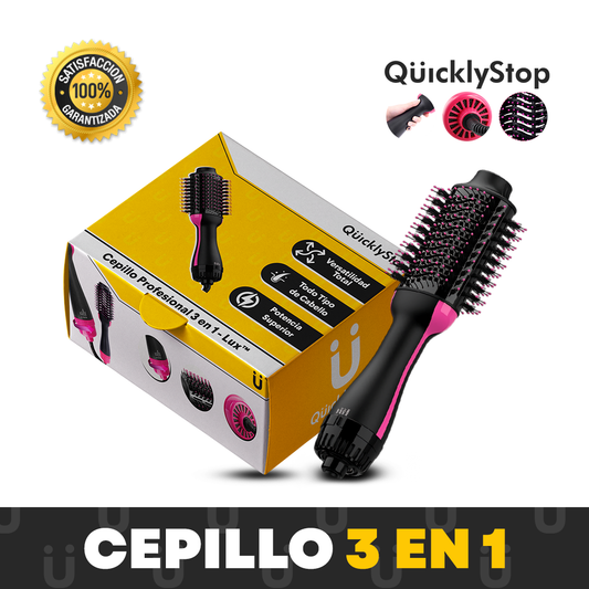 Cepillo Profesional 3 en 1 + E-book Gratuito - Lux™